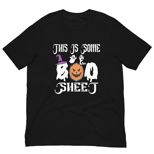 Funny Ghost This is Some Boo Sheet Halloween Costume  Unisex t-shirt