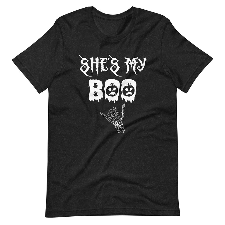 She's My Boo Spider Skull Matching Halloween Pajama Couples Unisex t-shirt