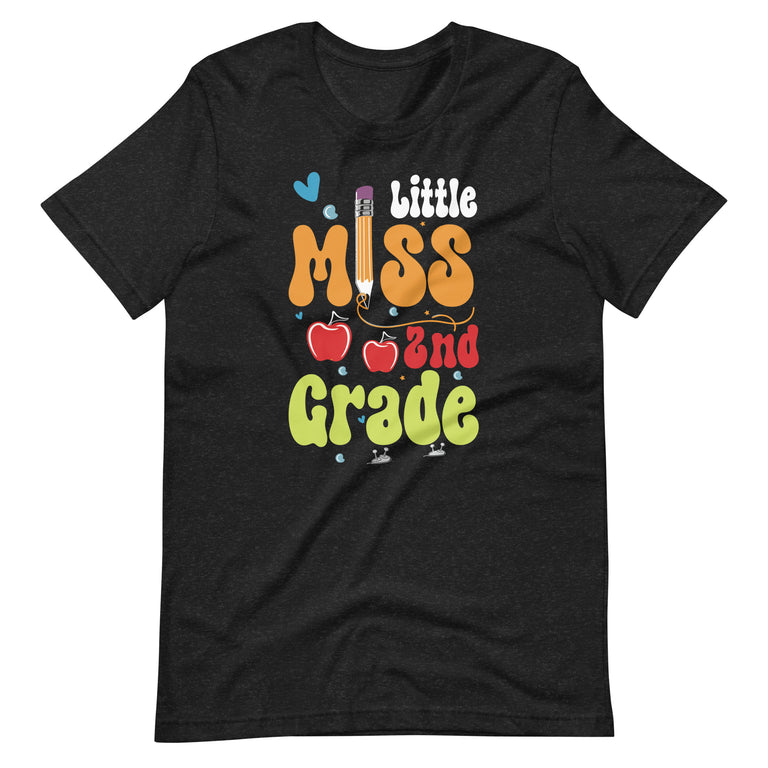 Little Miss 2nd Grade Kids Cute Second Grade Back To School  Unisex t-shirt