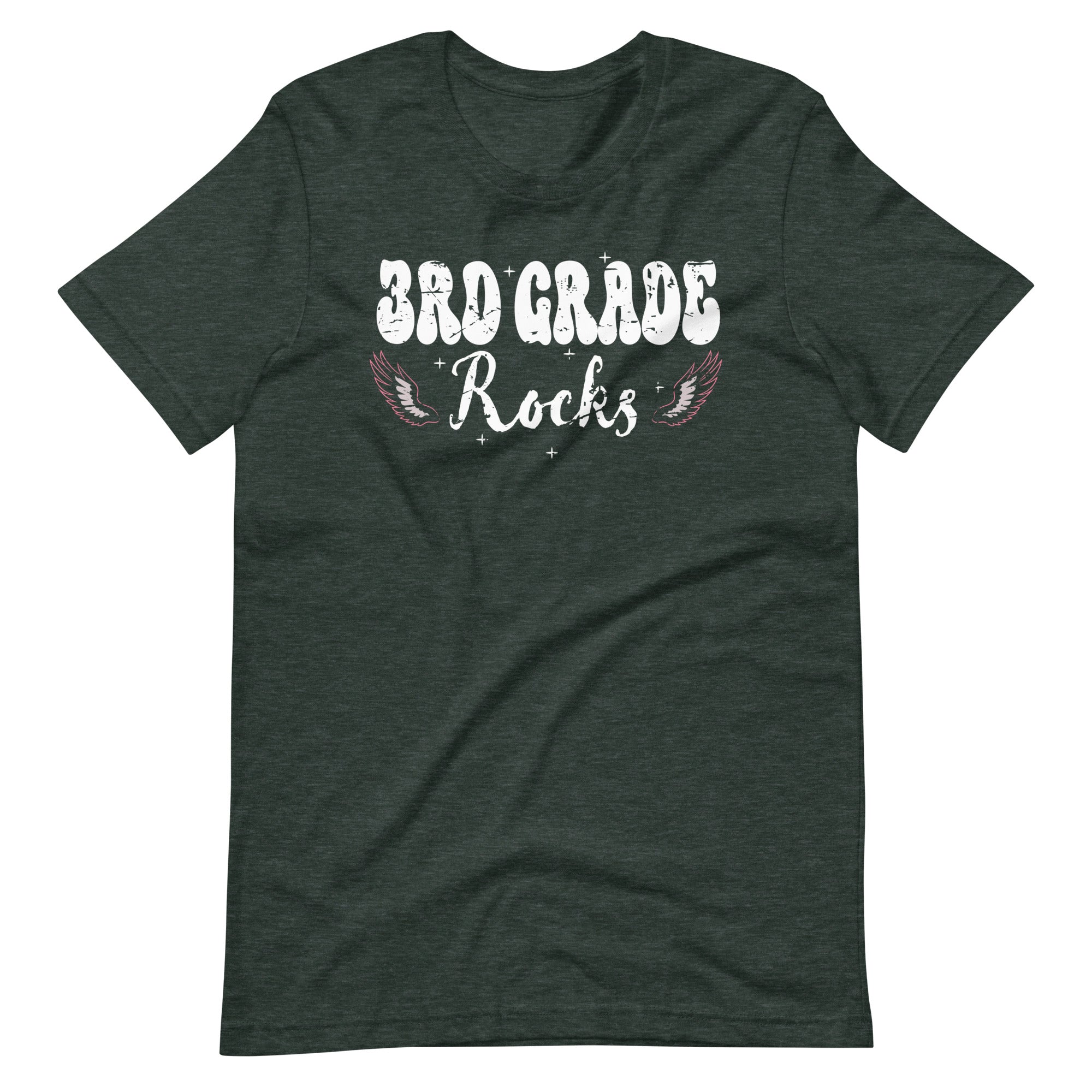 3rd Third Grade Rocks Student or Teacher  Unisex t-shirt